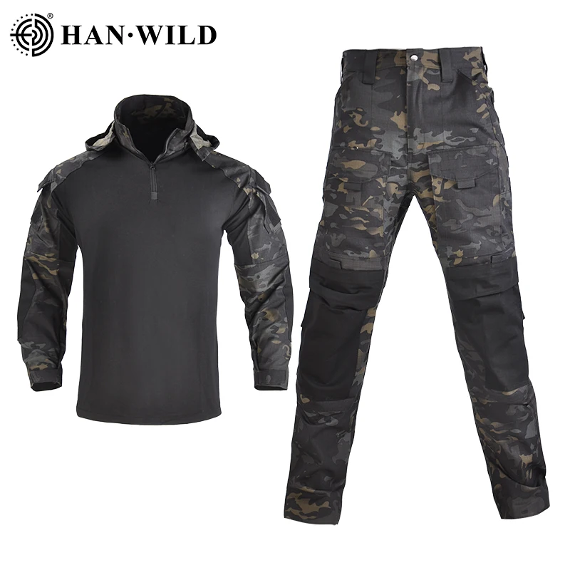HAN дикая тактическая охотничья форма боевая униформа армейские рубашки уличная