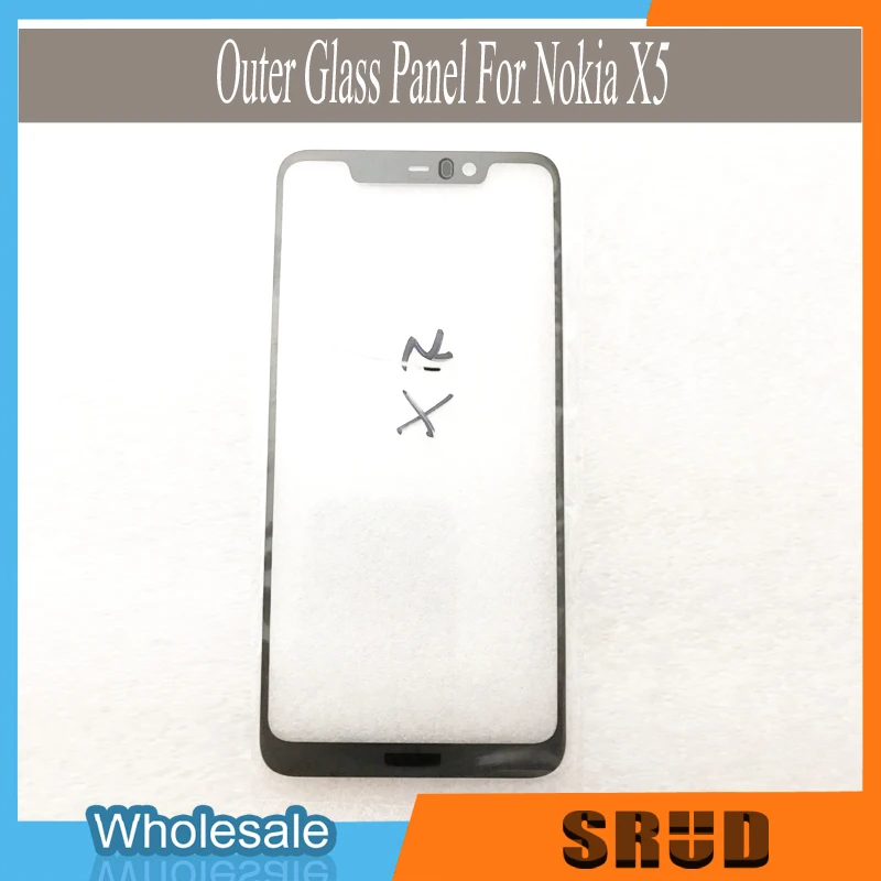 

10pcs Front Outer Glass Lens Replacement For Nokia X5 LCD Touch Glass Repair Parts