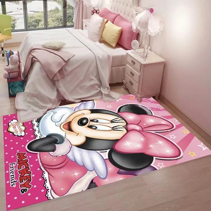 

Disney Donald Duck Rugs Mickey Minnie Mouse Kids Boys Girls Crawling Game Mat Bed Room Decor Carpet Living Room floor mat Tapis