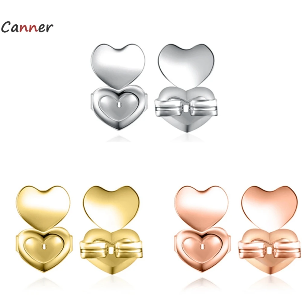 

Canner Wholesale Fashion Single Hole Post Stopper Earplugs Ear Studs Auxiliary Device DIY Creative Stud Earrings Buckle Jewelry