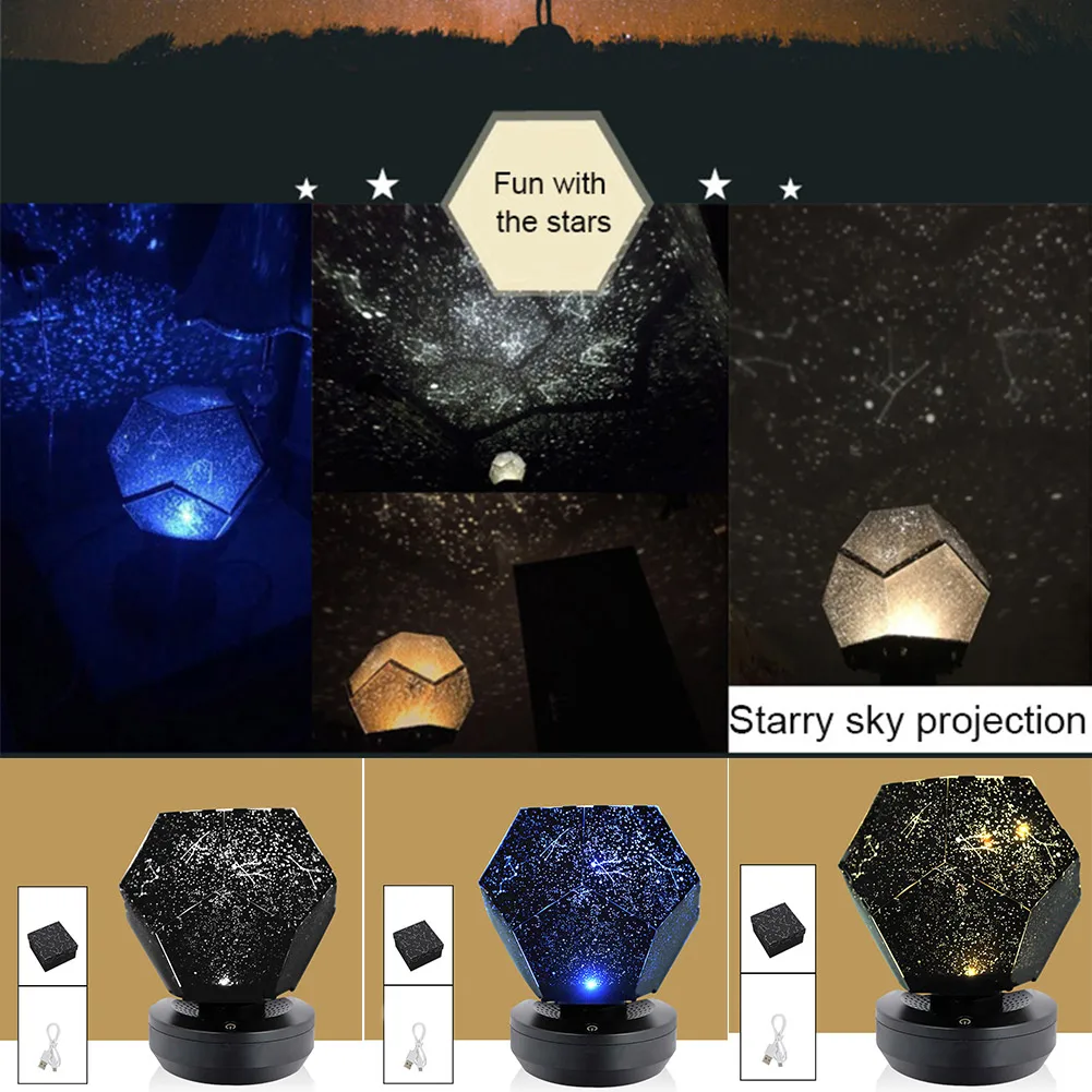

LED Projection Lamp Magic Game Starry Sky Projection Lights Kids Bedroom Stars Romantic Starry Light SEC88