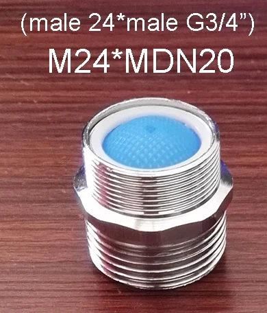 Vestudio 1 шт. хромированный латунный адаптер для стиральной машины мужской женский M22 M24 G3/" фитинги для труб аксессуары аэратор для крана - Цвет: M24xMDN20