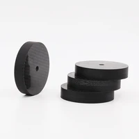 8pcs black carbon fiber speaker isolation 30x10mm spike base pad shoe feet hifi