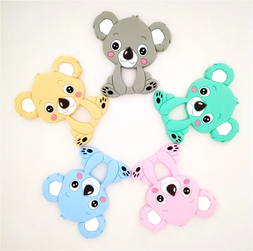 Пищевые Детские грызуны Силиконовые Прорезыватели для зубов сделай сам коала
