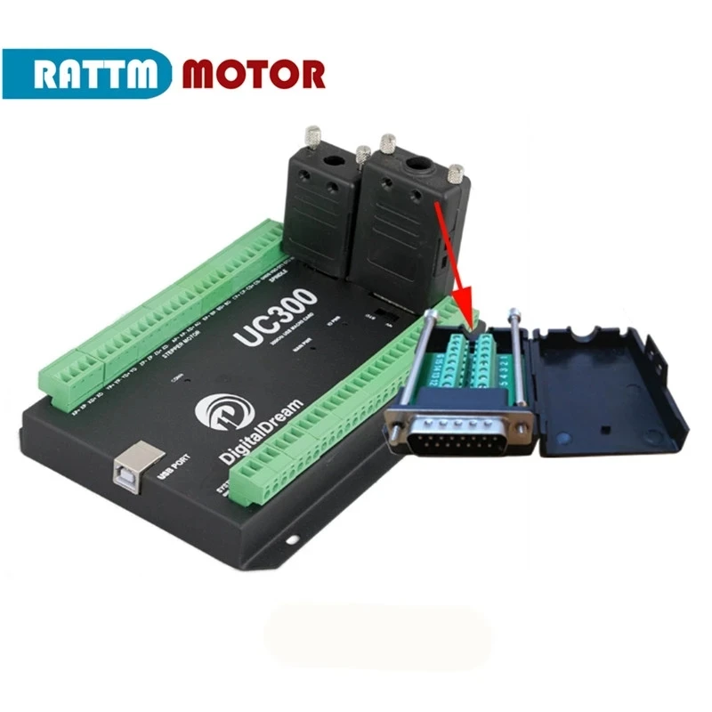 【DE Бесплатная VAT】 NVUM 6 оси Mach3 USB карты 300 кГц UC300 фрезерный станок с ЧПУ движения