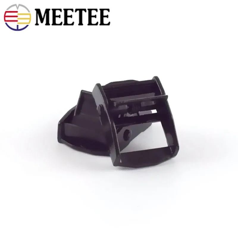 Meetee 2/4 шт. id25 мм Черная Тесьма прижимная Пряжка Регулируемая аппаратная затяжка