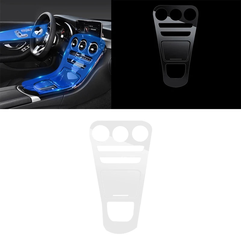 

2Pcs Control Console Dashboard TPU Protector Film for Mercedes Benz C Class W205 C200 C260 C300 C180 2019 2020 2021