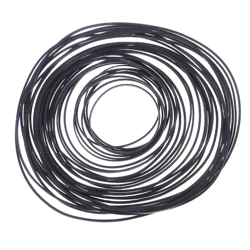 

60Pcs 40-100mm Mix Cassette Tape Machine Square Belt Universal Repair Belt Square Cross-Section1.5mm