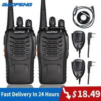 2pcs baofeng 888s walkie talkie 6km portable ham radio bf 888s two way radio fm transceiver bf888s 5w uhf handheld cb intercom