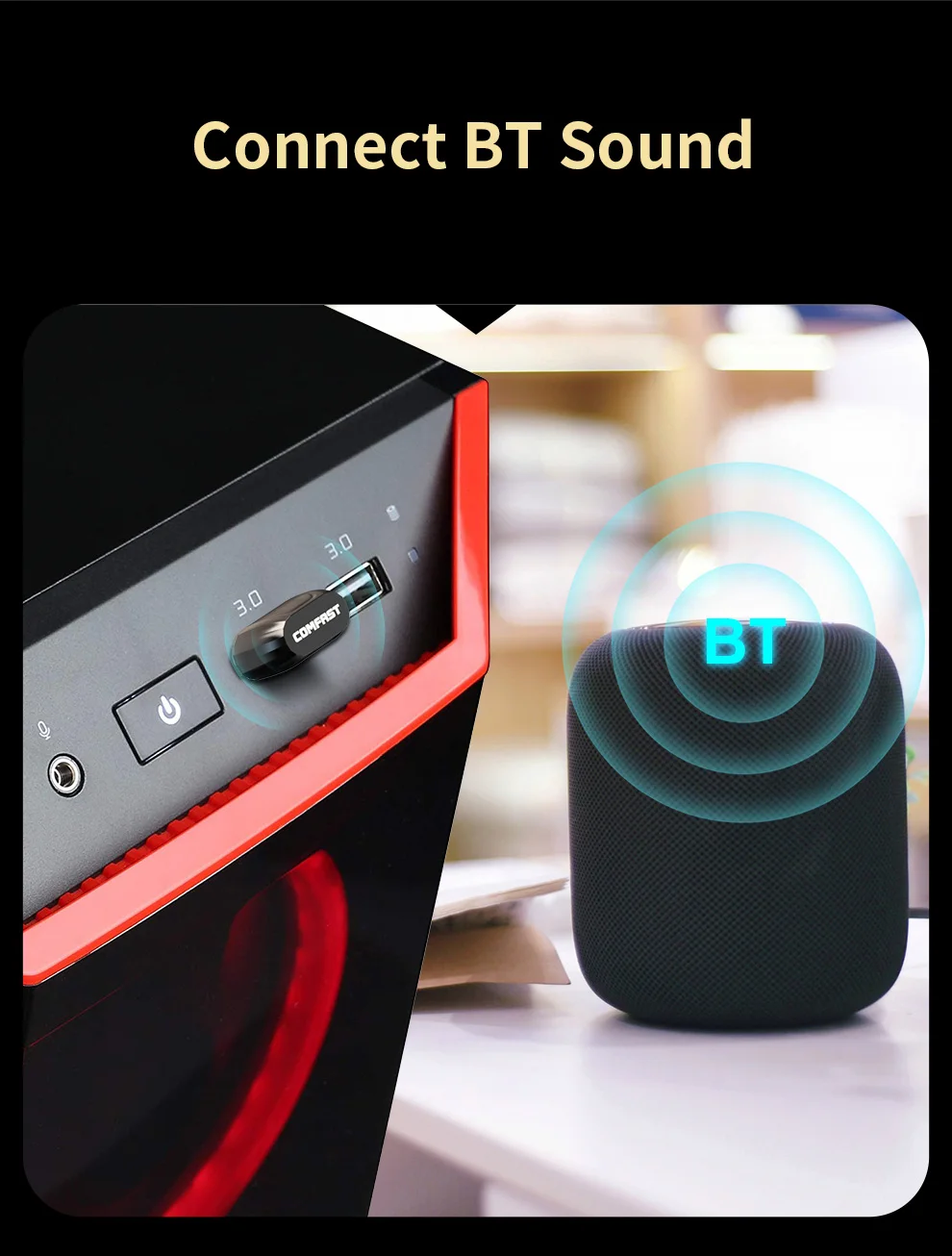 Мини беспроводной USB bluetooth-адаптер 5 0 Bluetooth музыкальный аудио приемник передатчик