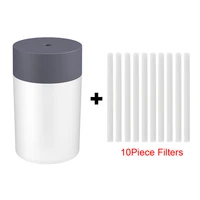 10piece filters mi home aroma humidifier portable 260ml simple humidifier essential oils monotone warm night light diffuser