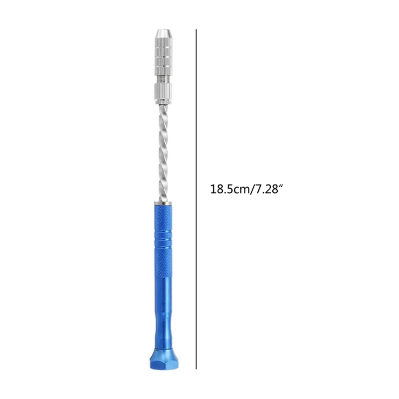 

DIY Semi-automatic Hand Drill Bit Set Mini Twist Drills Bits Hand Drill Rotary Tool for Wood Jewelry Plastic Resin Craft