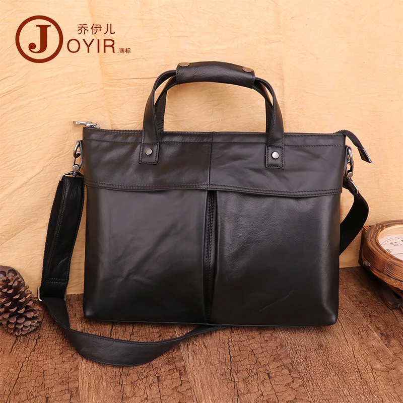 Кожаная мужская сумка в новом стиле мужской портфель Повседневная модная через