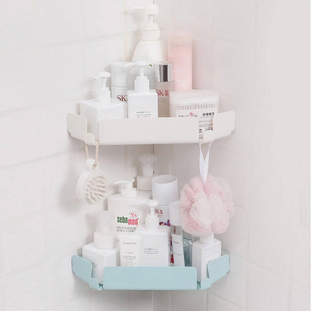 Полка для ванной клейкая полка хранения угловой держатель душа гелевая корзина