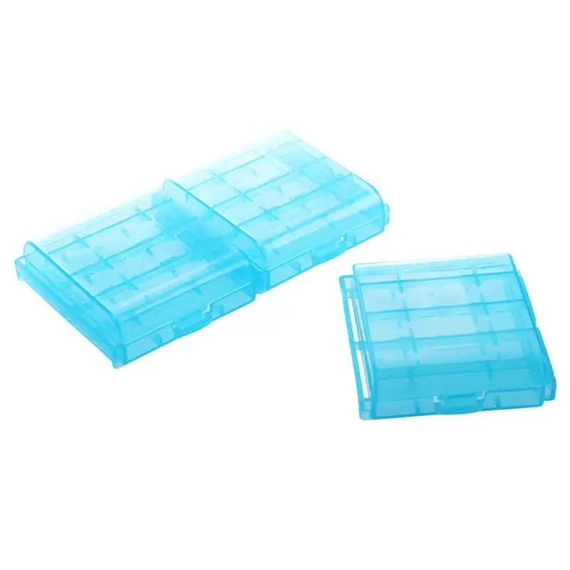 Упаковка из 9 шт AA / AAA жесткий чехол для хранения батареи-синий |