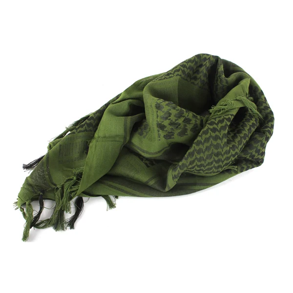 Army green Хлопок Многофункциональный тактический пустынный череп платок шемаг арабский Keffiyeh бандана военные шарфы - Цвет: Army green