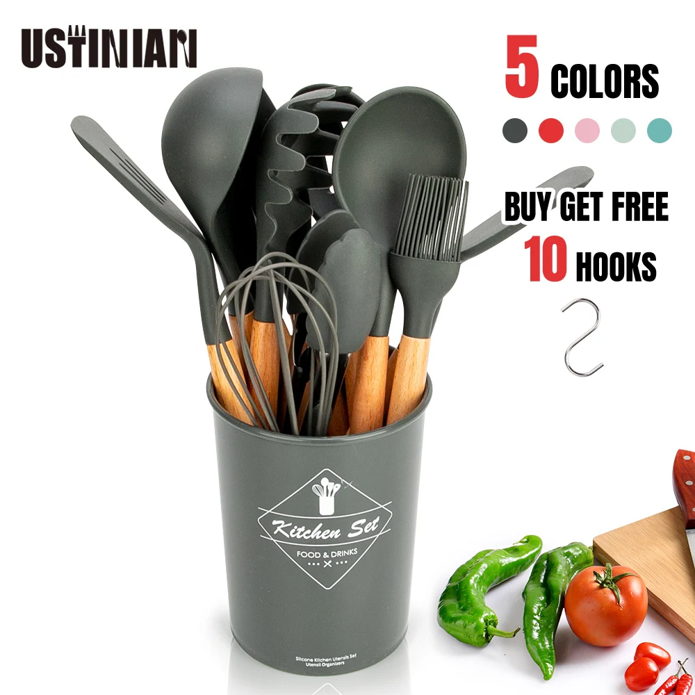 кухня принадлежности наборы посуды Набор силиконовых кухонных принадлежностей
