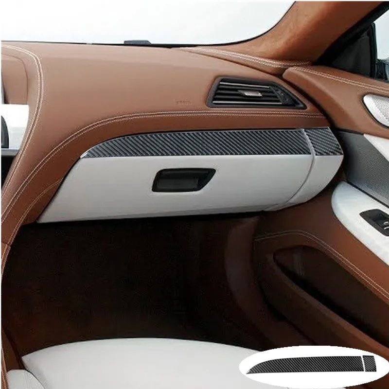 

2 шт. для BMW 6 серии F12 F13 купе, покрытая 2011-2018 углеродным волокном, автомобильная панель Copilot, отделка, наклейка