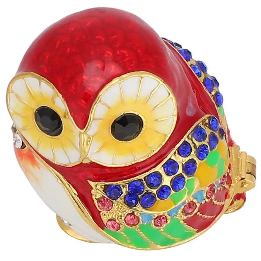 Шкатулка для украшений ручной росписи шкатулка в виде совы подарок семьи