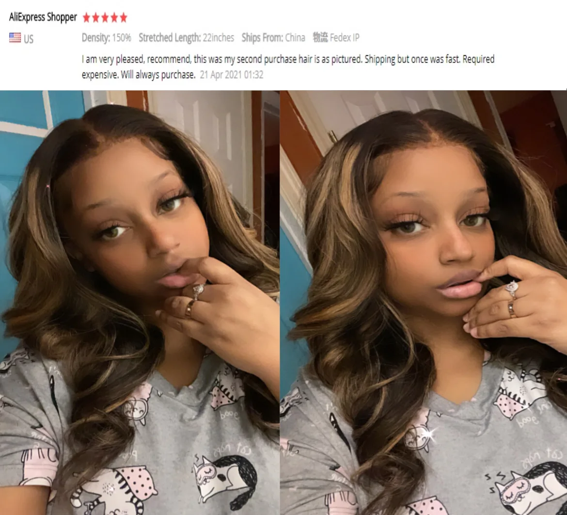 Хайлайтер медово-светлые человеческие волосы на сетке фронтальные парики