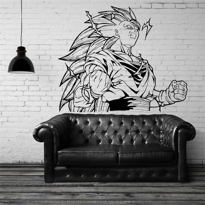 Dragon Ball Sun Wukong виниловые наклейки на стены стикеры для украшения дома гостиной