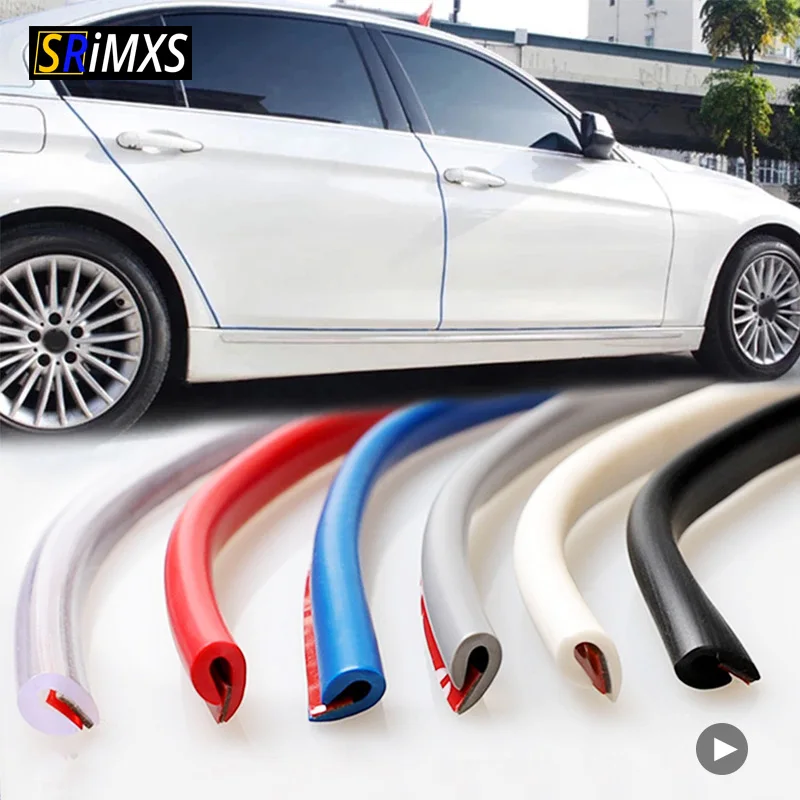 

2.5m/5m/10m U Type Universal Car Door Protection Edge Guards Trim Styling Moulding Strip Rubber Scratch Protector For Car Auto
