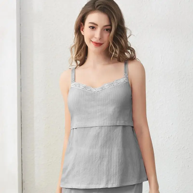 

Pregnant Tank Top Summer Cotton Breastfeeding Bra For Pregnant Breast Sleep Pregnancy Underwear Maternity Nursing Women Clothing