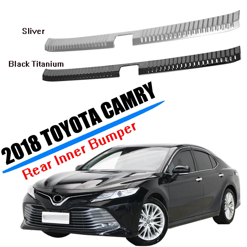 Для Toyota Camry 2018 1 шт. черный корпус из нержавеющей стали для багажника автомобиля