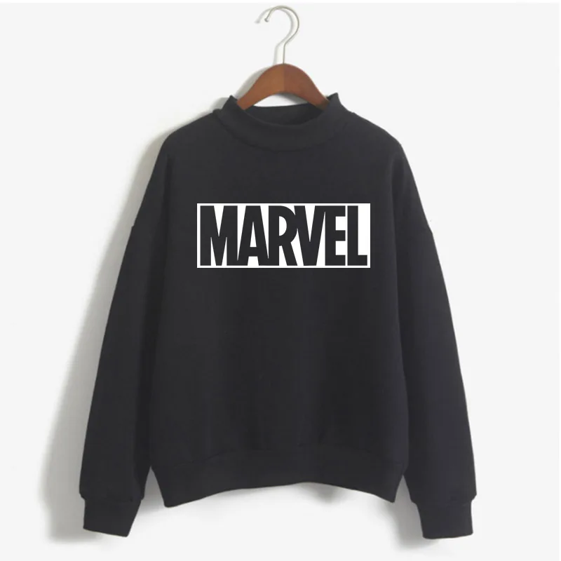 Модные повседневные женские толстовки в стиле Харадзюку панк-рок MARVEL ts хлопковая