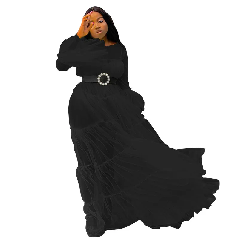 Женский купальник бикини прозрачное Сетчатое Макси-платье с длинными