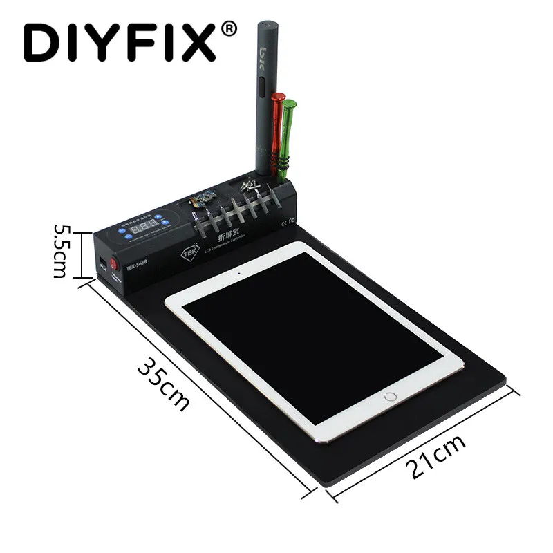 diyfix universal tbk 568r 110v220v heating pad for ipad iphone samsung phone lcd screen separator professional repair tool mat free global shipping