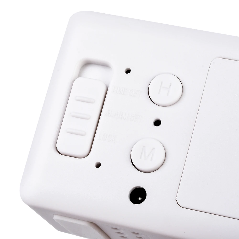 Цифровой зеркальный будильник простые настольные часы для студентов календарь