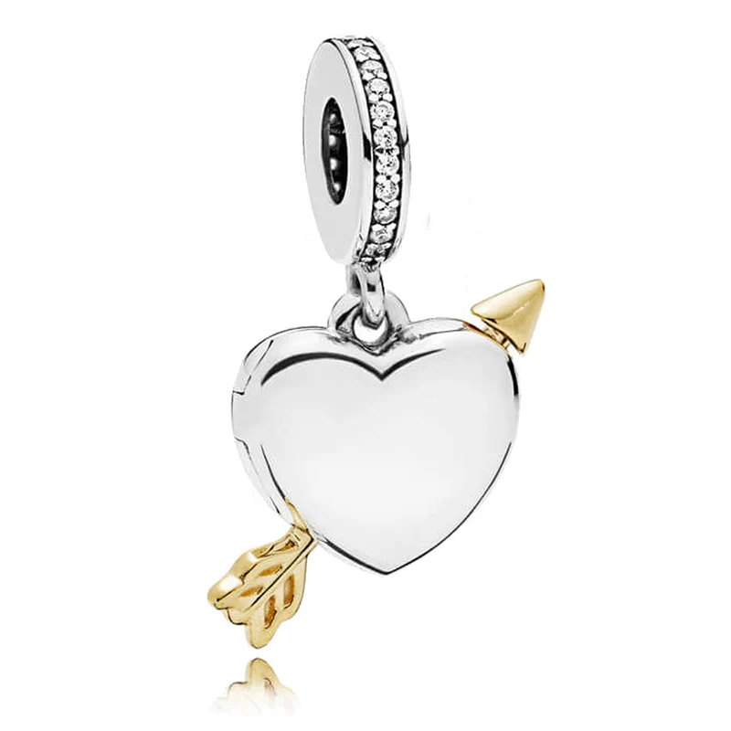 

2019 Новое поступление серебряные бусины 925 пробы самолет любовь подвеска в виде сердца подходят для оригинальных браслетов Pandora для женщин DIY...
