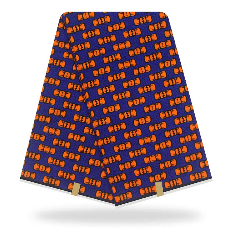 

African Wax Fabric print 6yard Ankara fabric high quality pagne real wax for african party dresses sewing material
