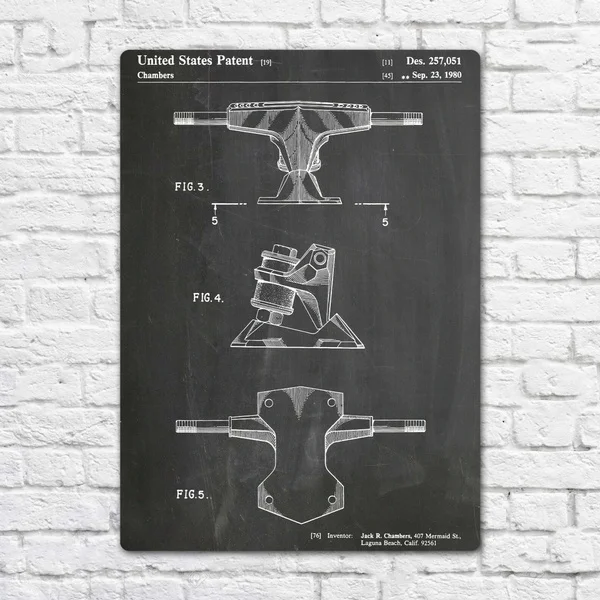 

Скейтборд Trucks 1980, патентованный металлический жестяной знак, металлический знак, Настенный декор, модное художественное украшение, плакат, ...