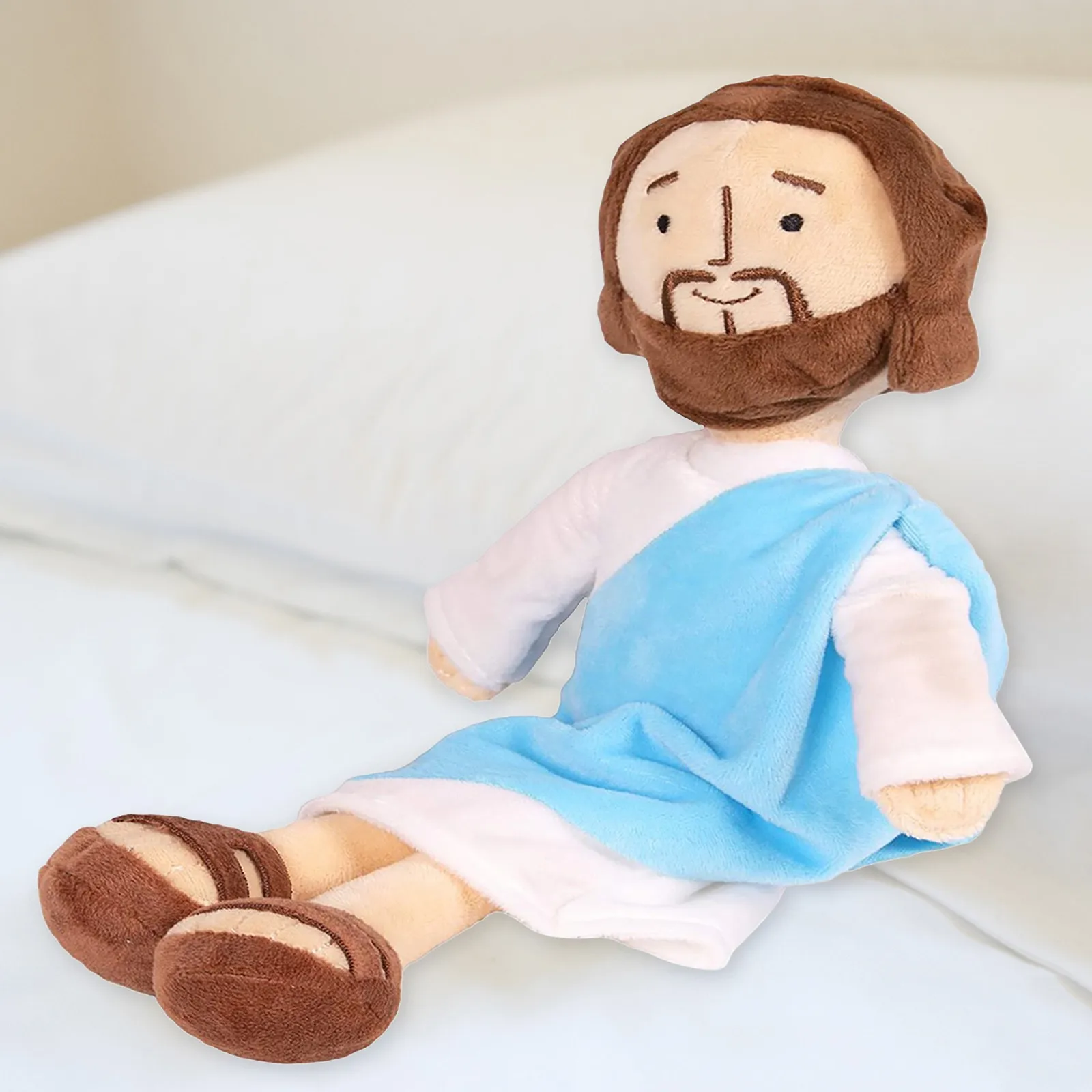 

Stuffed Doll For Kids Boys Girls 2022 New Classic Jesus Plush Christ Religious Toy Savior With Smile Religious Easter Plush Toys