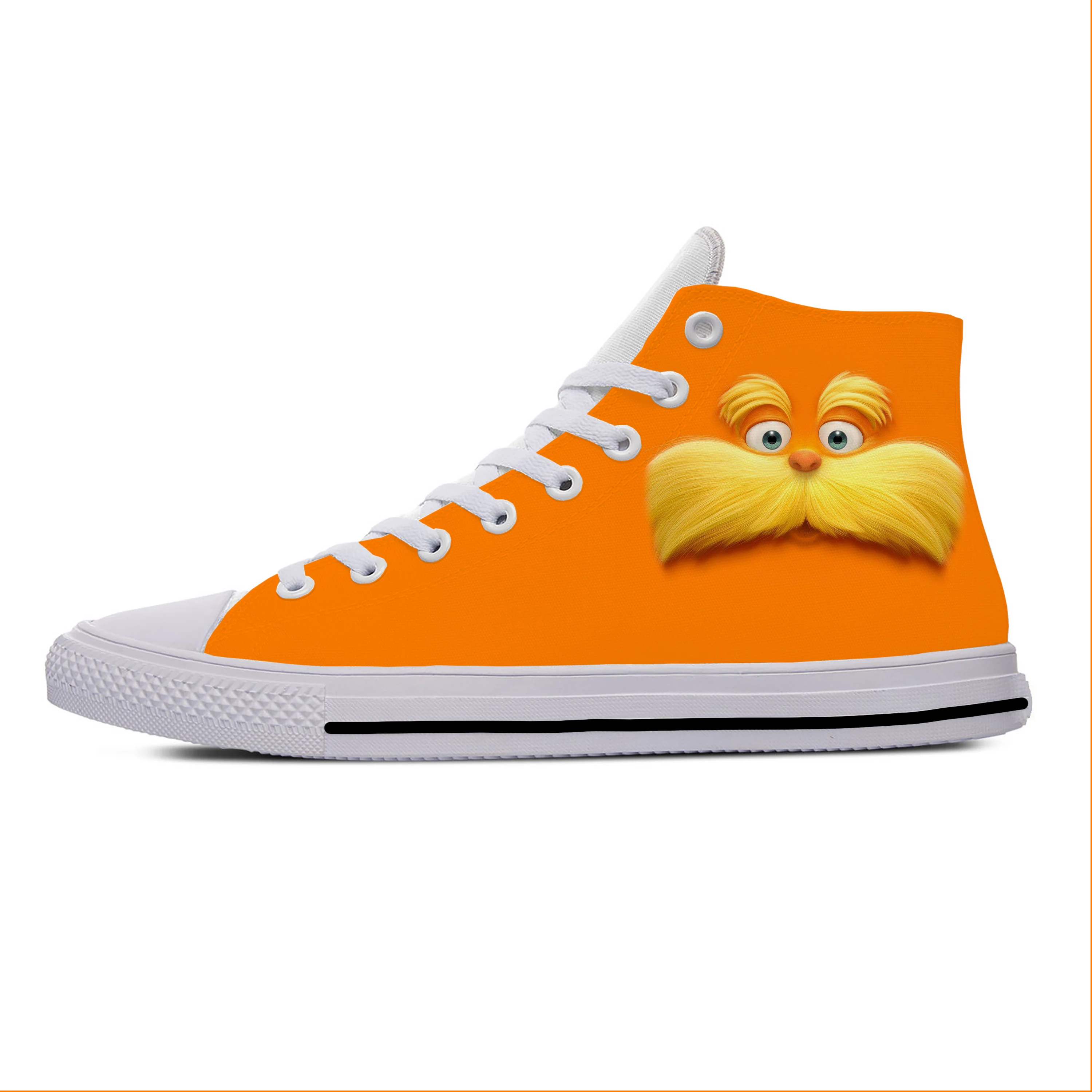

Movie Lorax Anime Cartoon Funny The Cool Fashion Casual Cloth Shoes High Top Lightweight Breathable 3D Print Men Women Sneakers