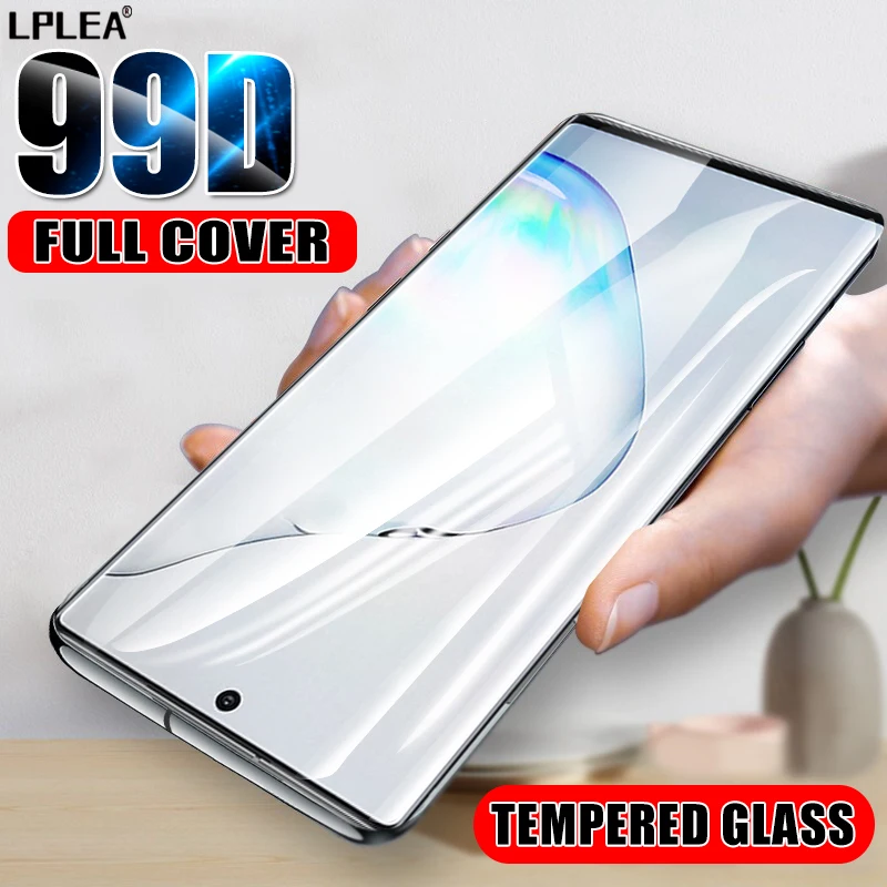 Изогнутое закаленное стекло 99D с полным покрытием для Samsung Galaxy S20 S10 Plus S7 Защита
