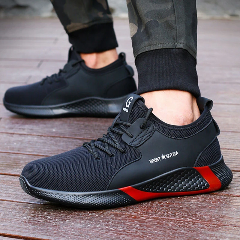 Кроссовки XPUHGM мужские легкие воздухопроницаемые безопасные со стальным носком