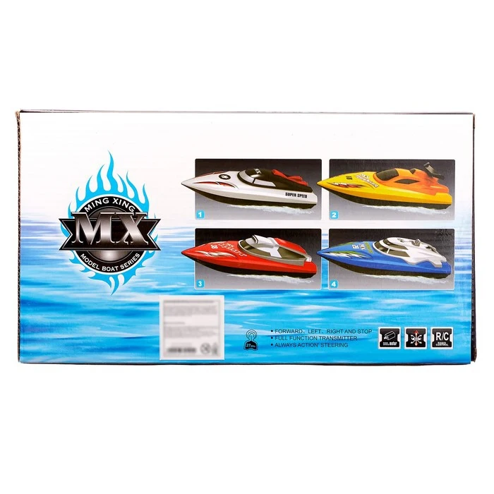 Катер радиоуправляемый Гоночный работает от батареек гоночный катер