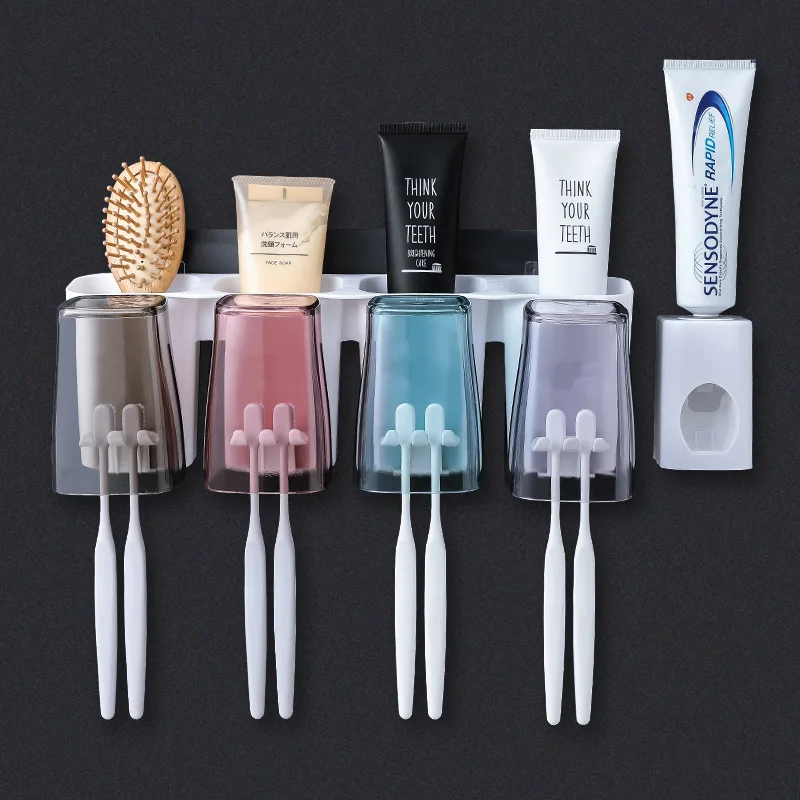 toothbrush holder toothbrush glass cup brush pot a tooth mouthwash plasticwall mounted toothbrush holder bathroom accessories free global shipping