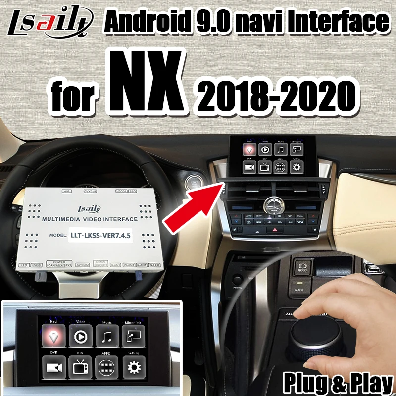 Мультимедийный видеоинтерфейс Lsailt Android 9 0 для Lexus NX200 NX300h 2013 2020 с GPS навигационной