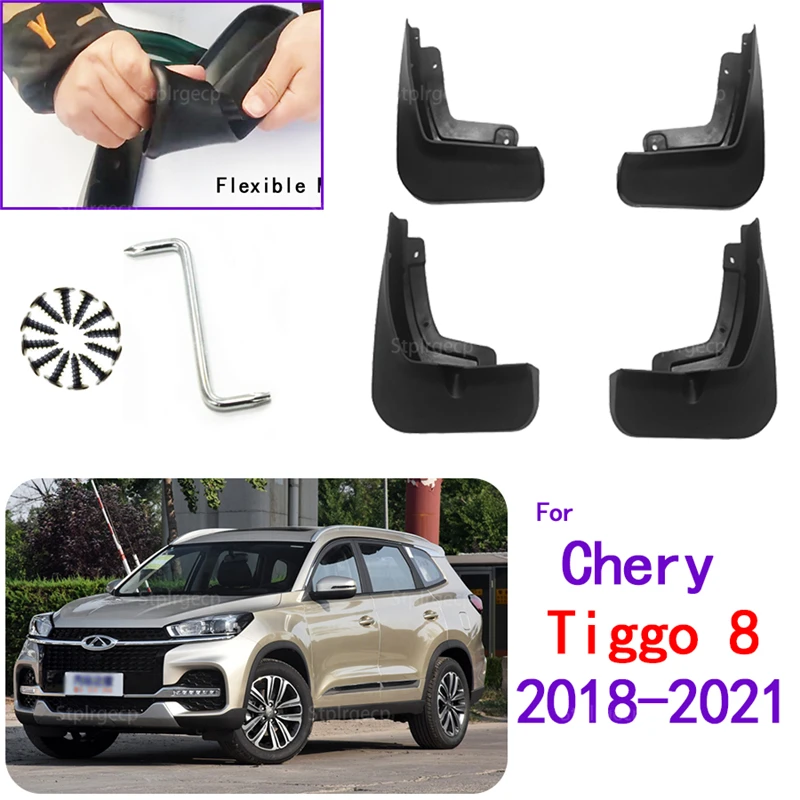 

Литые Брызговики для CHERY TIGGO 8 2018-2021, брызговики, брызговики