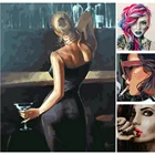 Набор для рисования по номерам на холсте, романтическая красота