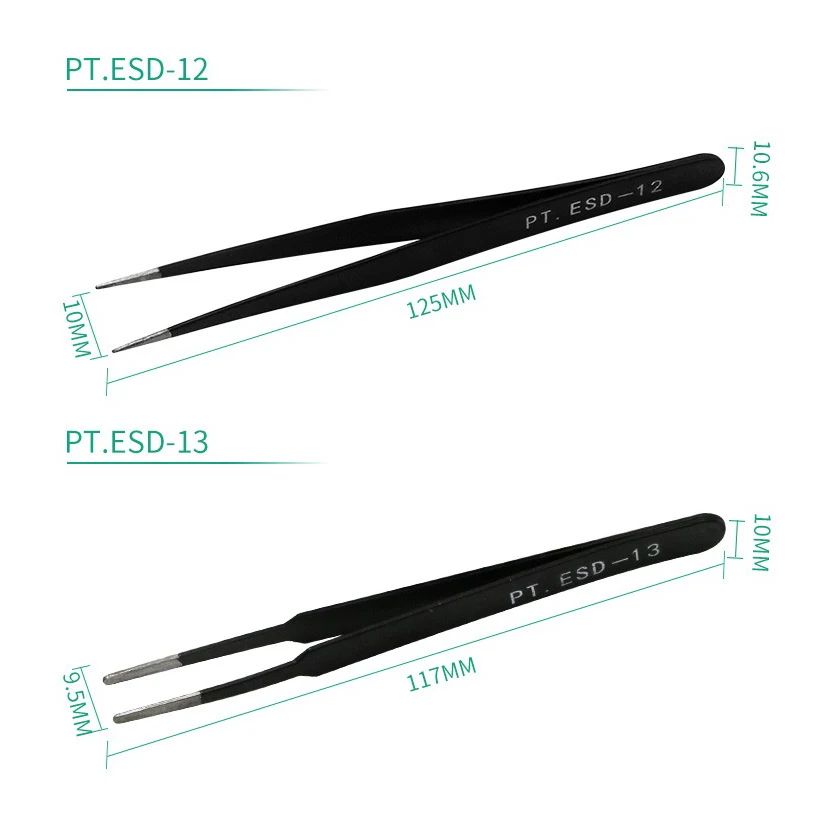 Гальванические Нескользящие пинцеты из нержавеющей стали 6 шт. зажим для прыщей