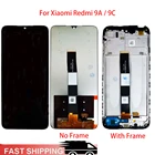 6,53-дюймовый ЖК-дисплей для Xiaomi Redmi 9A для Redmi 9C  9C NFC ЖК-дисплей с сенсорным экраном дигитайзер в сборе Замена с рамкой