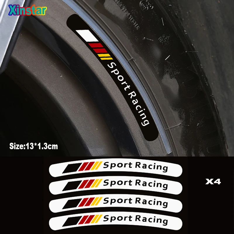 

4pcs Car Rim Sticker For Amg Mercedes Benz w117 cla45 w205 c63 w212 e63 w207 w176 a45 x156 gla45