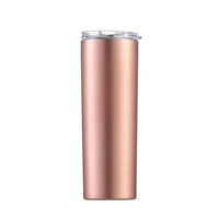 20oz304 stainless steel sublimation coating car straight cup straw water cup customization