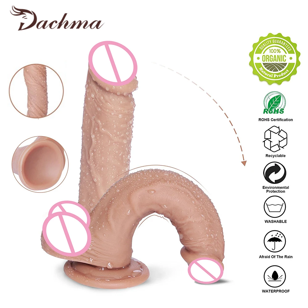 Реалистичный фаллоимитатор мягкий жидкий силиконовый большой пенис огромный с