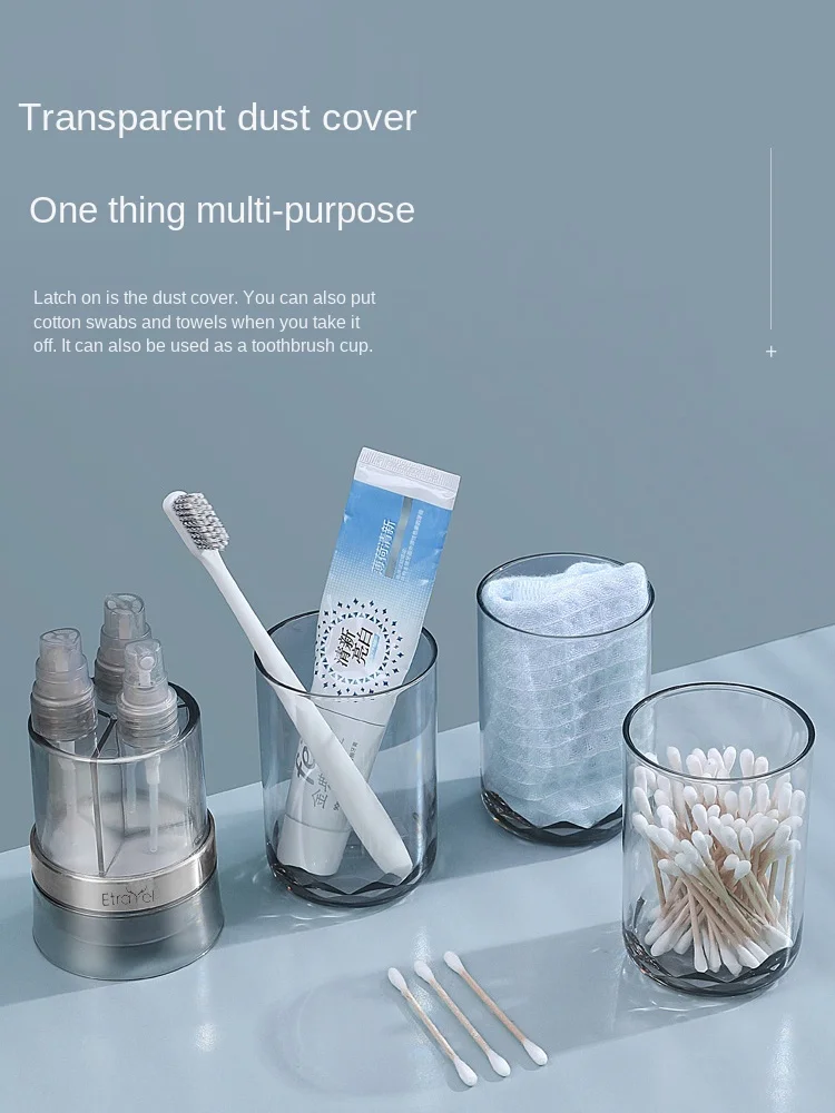 

Travel Storage Bottle Press Set Portable Cosmetics Foundation Lotion Spray Bottle